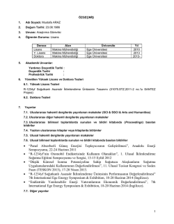 Y&Uuml;KSEK&Ouml;ĞRETİM KURULU - Enerji Sistemleri M&uuml;hendisliği