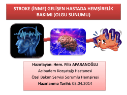 stroke (inme) - Acıbadem Hemşirelik