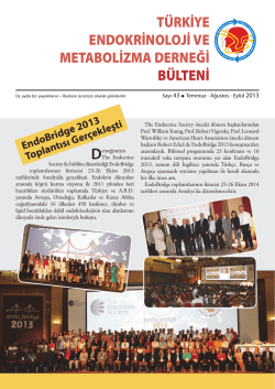 Clinical Endocrinology Update Türk – Amerikan Ortak Toplantısı