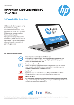 HP Pavilion x360 Convertible PC 13-a100nt