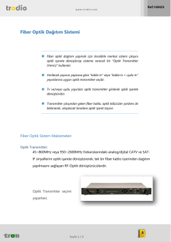 Optik Dağıtım Rehberi