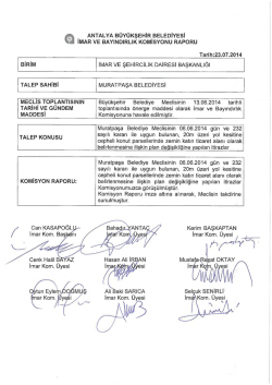 G&uuml;ndemin 73.Maddesi - Antalya Belediyesi