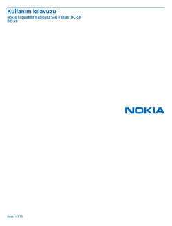 Nokia Taşınabilir Kablosuz Şarj Tablası DC-50 Kullanım