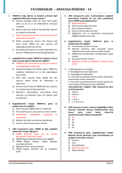 VATANDAŞLIK – ANAYASA HUKUKU - 14