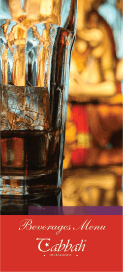 beers / b ralar - Tabbah Restaurant