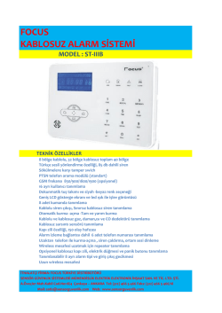 FOCUS KABLOSUZ ALARM SİSTEMİ