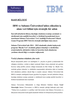 IBM &Uuml;niversite İlişkileri - Veri Analitiği