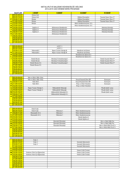 metalurji ve malzeme m&uuml;hendisliği b&ouml;l&uuml;m&uuml; 2014