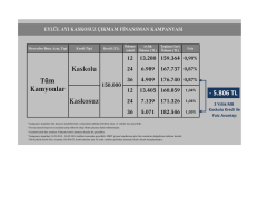 Eyl&uuml;l 2014 Kamyon T&uuml;m Finansal Tablolar - Mercedes-Benz