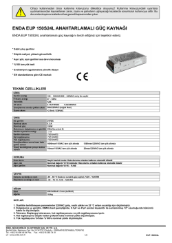 enda eup 150s24l anahtarlamalı güç kaynağı