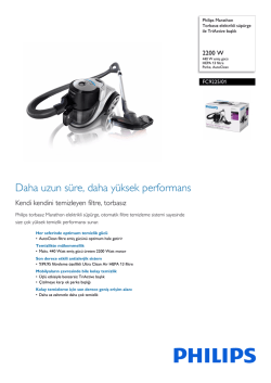 FC9225/01 Philips Torbasız elektrikli s&uuml;p&uuml;rge ile TriActive başlık