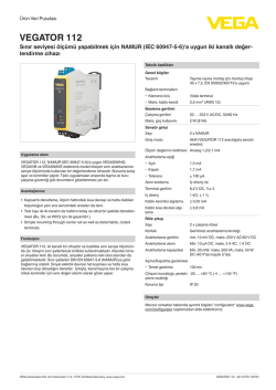 Kullanim Kilavuzu - VEGATOR 112