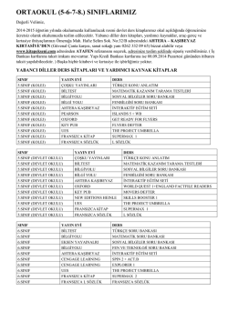 Ortaokul sınıfları