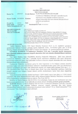 2014/137 cumhuriyet mh. 2244 ada 2 parselde kayıtlı taşınmazın