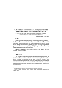PDF - Ankara &Uuml;niversitesi Dergiler Veritabanı