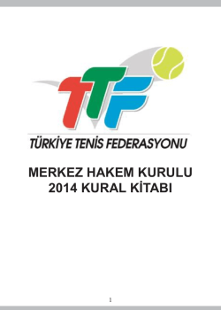 2014 Kural Kitabı i&ccedil;in l&uuml;tfen tıklayınız&hellip;