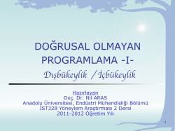 X - Endüstri Mühendisliği Bölümü | Anadolu Üniversitesi