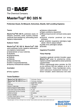 MasterTop&reg; BC 325 N