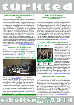 türkted mayıs-haziran 2014 bülteni