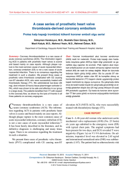 A case series of prosthetic heart valve thrombosis