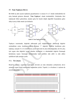 17. Tam Toplayıcı Devre