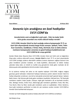 Anneniz i&ccedil;in aradığınız en &ouml;zel hediyeler 1V1Y