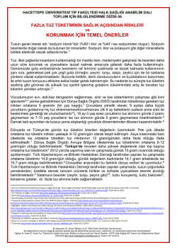 korunmak i&ccedil;in temel &ouml;neriler - Hacettepe &Uuml;niversitesi Tıp Fak&uuml;ltesi
