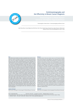 Scintimammography and the Effectivity in Breast Canser Diagnosis
