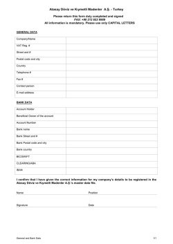 Atasay D&ouml;viz ve Kıymetli Madenler A.Ş.