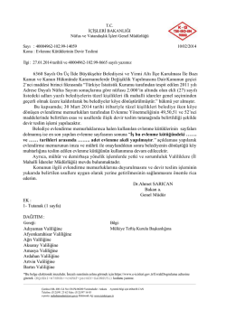 6360 Sayılı On &Uuml;&ccedil; İlde B&uuml;y&uuml;kşehir Belediyesi ve Yirmi Altı İl&ccedil;e