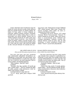 K&ouml;mek Kulıyev - e