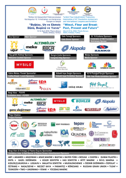 ABP &bull; ANAMED &bull; ANGORAM &bull; ARAR MAKİNE &bull; BASTAK