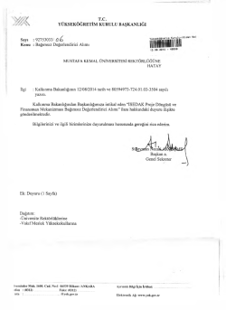 isedak - Mustafa Kemal &Uuml;niversitesi