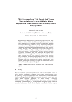 Mobil Uygulamalarda Vekil Tabanlı Kod Taşıma - CEUR