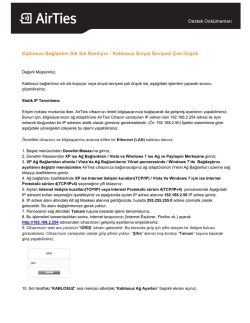 Kablosuz Bağlantım Sık Sık Kesiliyor Kablosuz Sinyal