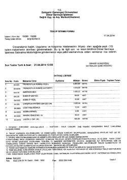 i T.c. __ - Eskişehir Osmangazi &Uuml;niversitesi Hastanesi