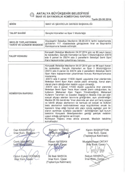 G&uuml;ndemin 49.Maddesi - Antalya Belediyesi
