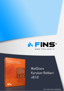 MailStore Eğitim Dok&uuml;manı