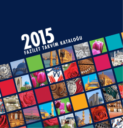 FAZİLET TAKVİM KATALOĞU