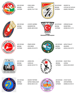 ADI SOYADI : FADIL KARA ADI SOYADI : MURAT AL BRANŞI