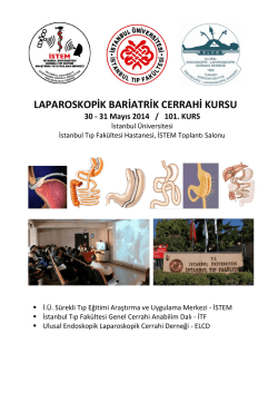 Laparoskopik Bariatrik Cerrahi Kurs Programı için TIKLAYINIZ…