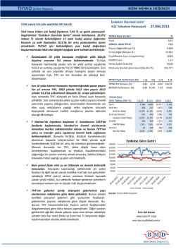 THYAO Şirket Raporu - Bizim Menkul Değerler