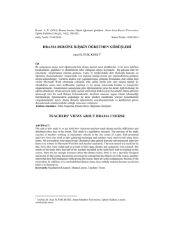 Eğitim Fak&uuml;ltesi Dergisi - Abant İzzet Baysal &Uuml;niversitesi