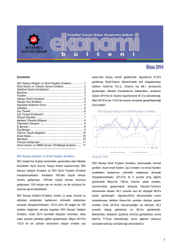 Ekonomi B&uuml;lteni Attach - İstanbul Sanayi Odası