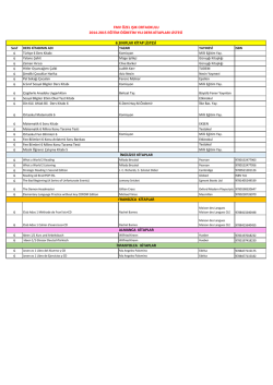 Kitap listesini indirmek i&ccedil;in l&uuml;tfen tıklayınız.