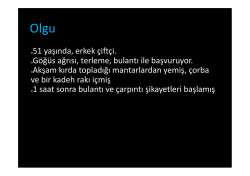 Mantar zehirlenmeleri Yrd.Do&ccedil;.Dr.Deniz Oray