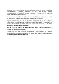 10.09.2014 tarih ve 6552 sayılı