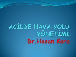 ACİLDE HAVA YOLU Y&Ouml;NETİMİ