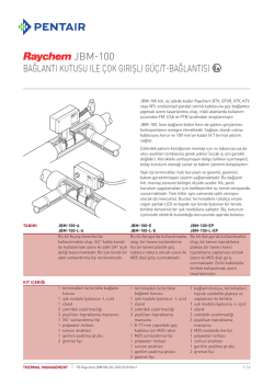 JBM-100 - Pentair Thermal Controls