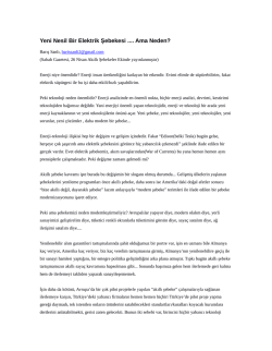 Yeni Nesil Bir Elektrik Şebekesi .... Ama Neden?